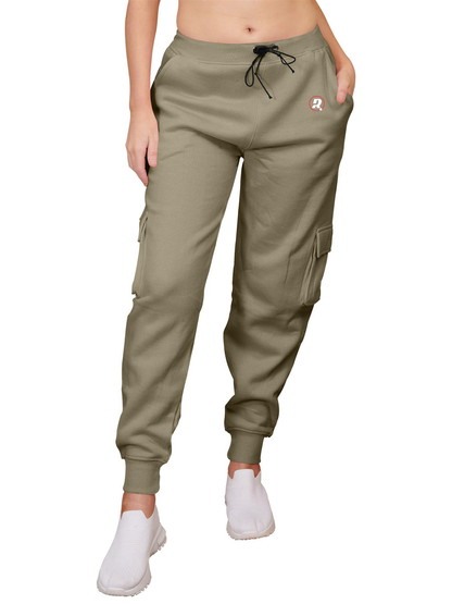 Women's Elastic Waist Cargo Joggers – Casual Combat Trousers for Everyday Wear