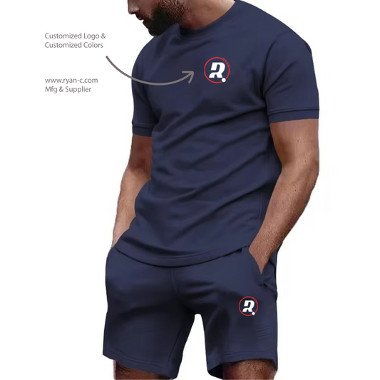 Men's Summer Sportswear Set – Short-Sleeve T-Shirt & Shorts