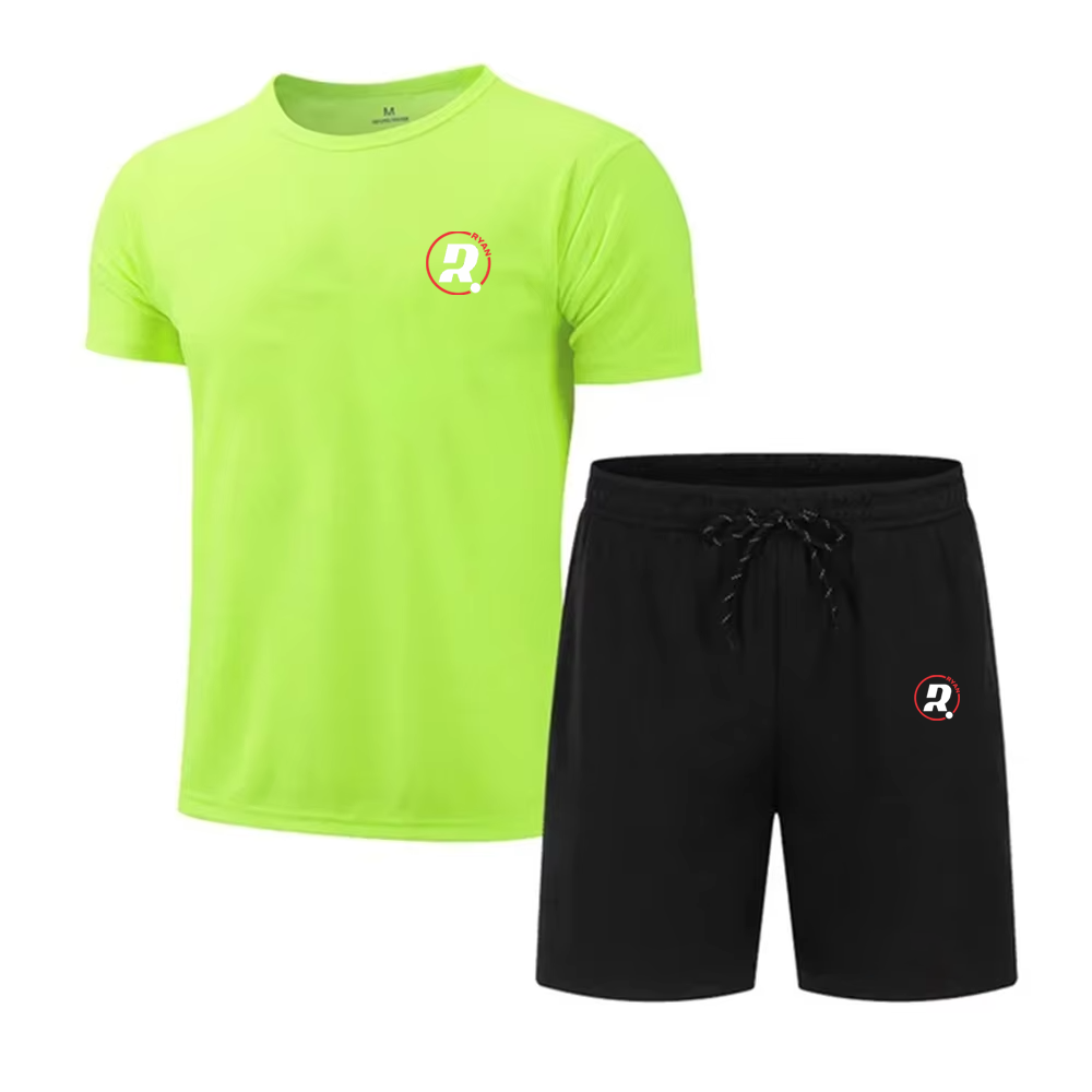 Men's Summer Customized Sports Set – Quick-Dry T-Shirt & Shorts