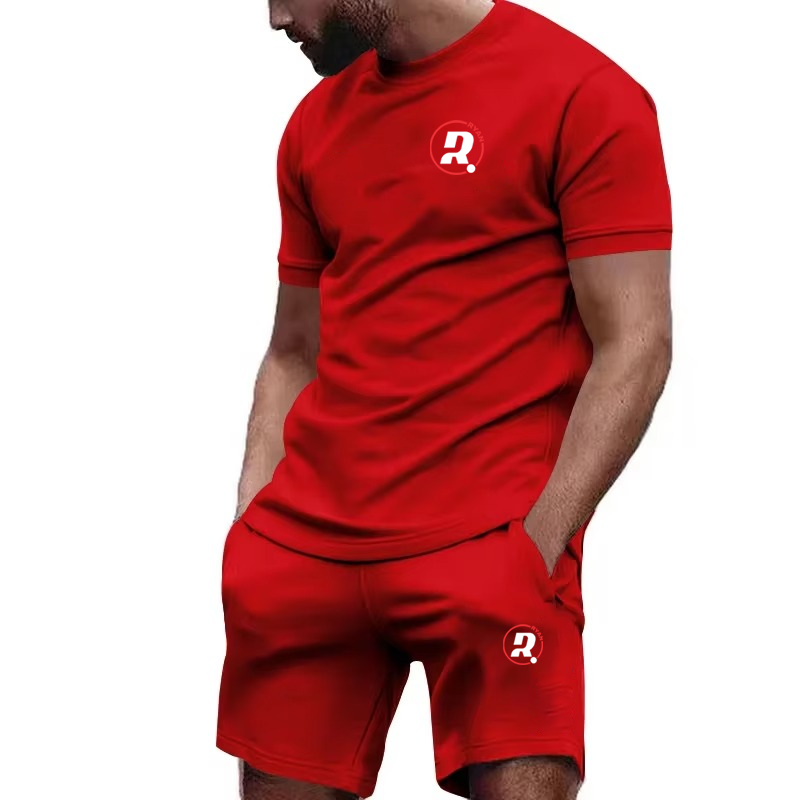 Men's Summer Sportswear Set – Short-Sleeve T-Shirt & Shorts