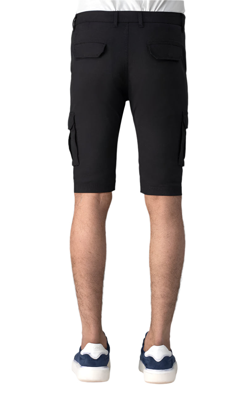 Black Tactical Cargo Shorts