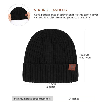 Double Layer Winter Beanie for Men and Women - Perfect Valentine's Gift for Skiing and Running