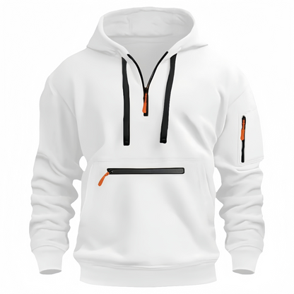 Multi-zipper Design  Hoodie