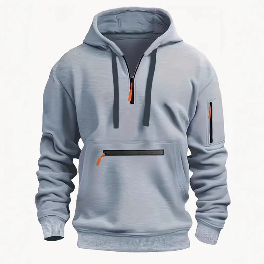 Multi-zipper Design  Hoodie