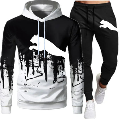 Outdoor Sports Sweater Set with Stylish Printed Patterns"