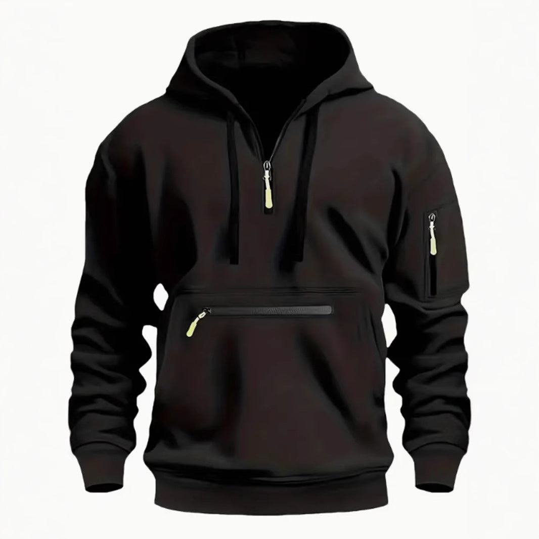 Multi-zipper Design  Hoodie