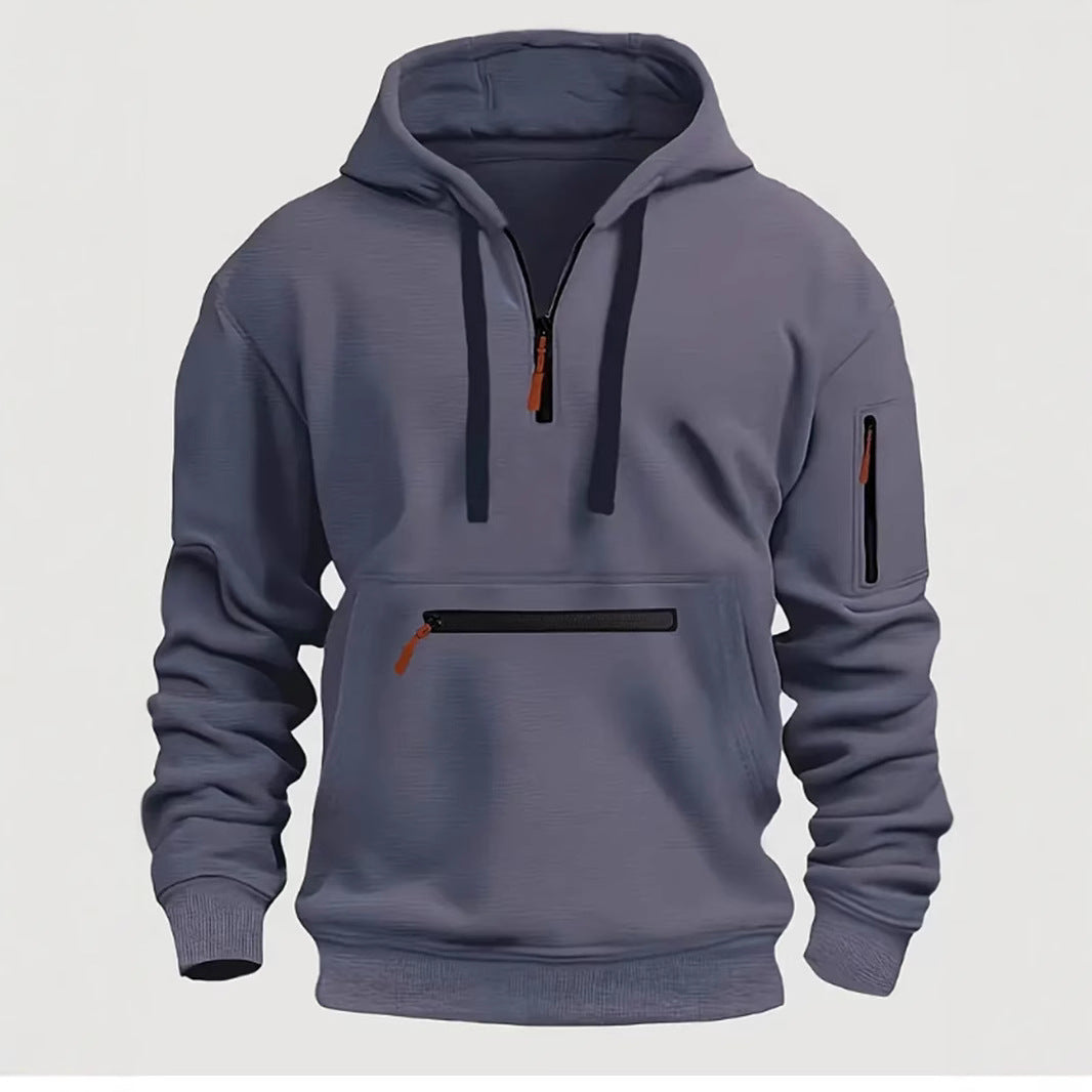 Multi-zipper Design  Hoodie