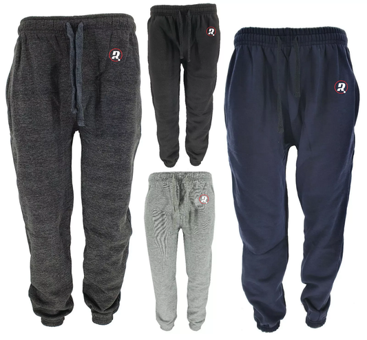 Men's Heavy Fleece Tracksuit Joggers – Gym, Sweatpants & Cuffed Hem