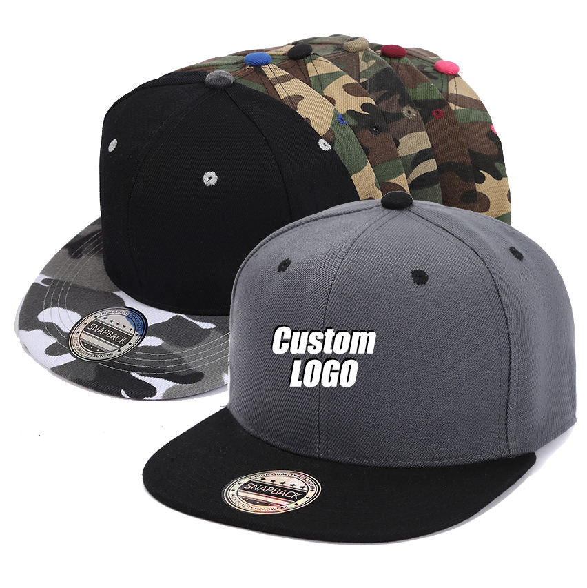 Custom Embroidered Flat Brim Snapback Caps