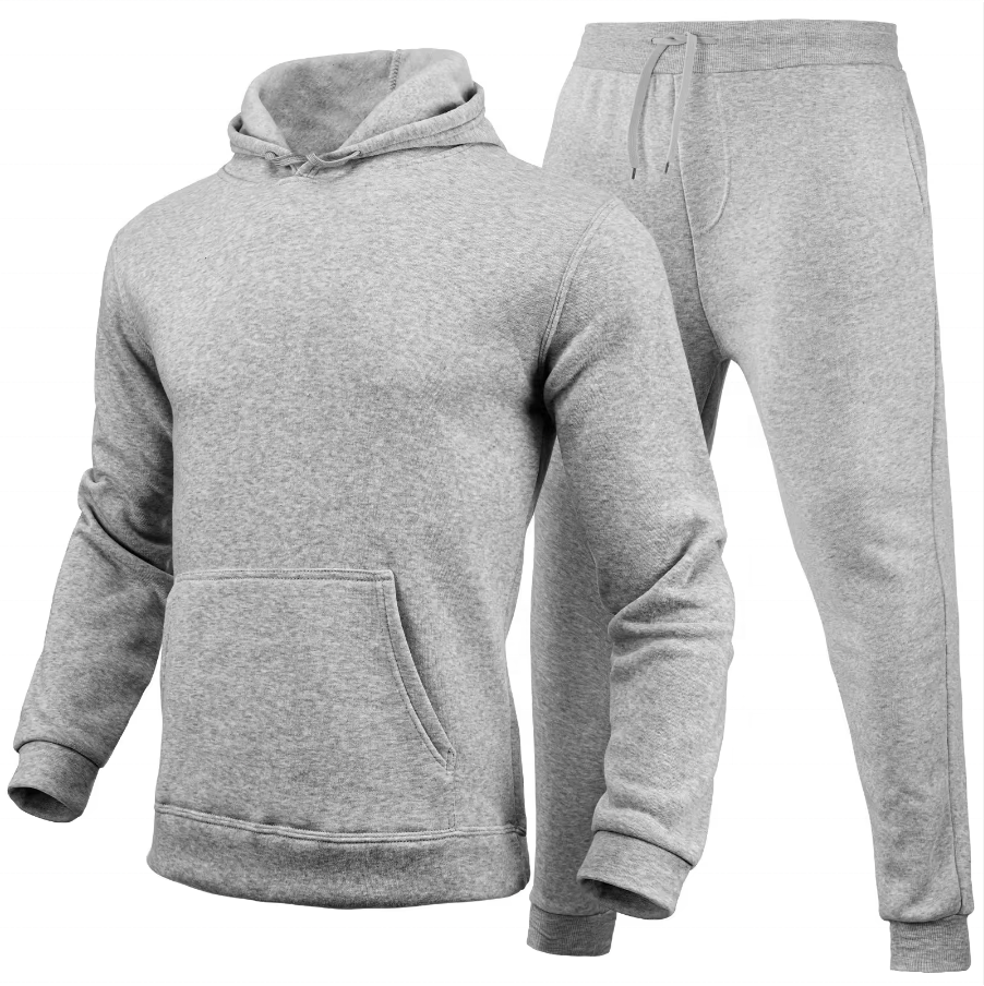 Unisex Plus Size Printed Fitness Tracksuit Set